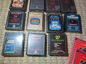 Atari 2600 Bundle w/COAX  Adapter , 15 Games, 2 Joysticks -Works Great! Read