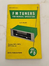 FM TUNERS FOR MANUAL OPERATION DATA BOOK NO 12 BY G. BLUNDELL