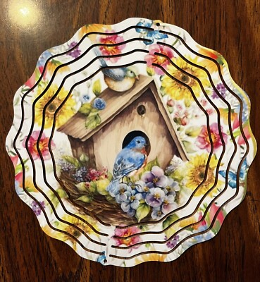 Birdhouse 3D Wind Spinner | Yard Decorations