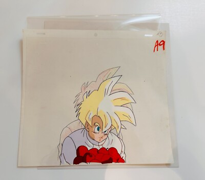 Dragon Ball Z Production Cel + Douga Super Saiyan Son Gohan Original Rare