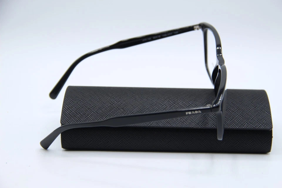 NUEVO MARCO DE GAFAS PRADA VPR 13X 1AB-1O1 NEGRO AUTÉNTICO CON ESTUCHE 55-18 Foto 4 de 4