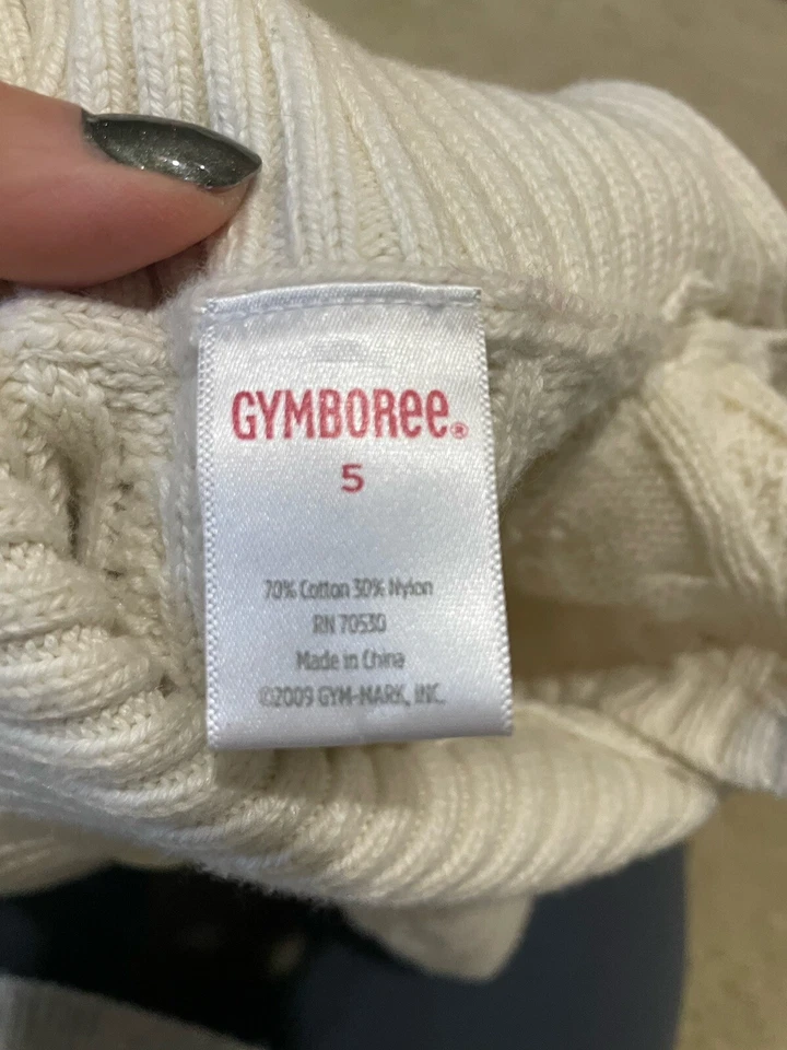 Gymboree девочек размер 5 свитер белое платье - Изображение 4 из 4