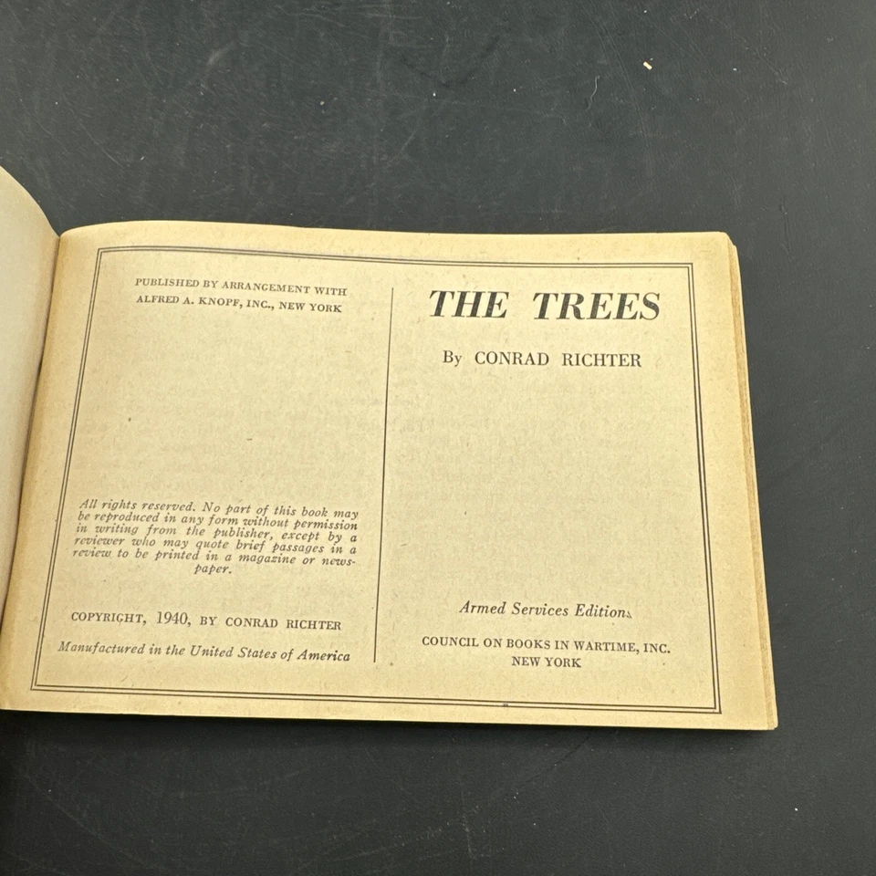 💥 WW2 Armed Services Edition D-98💥The Trees 🦅 1940 - Imagem 2 de 3