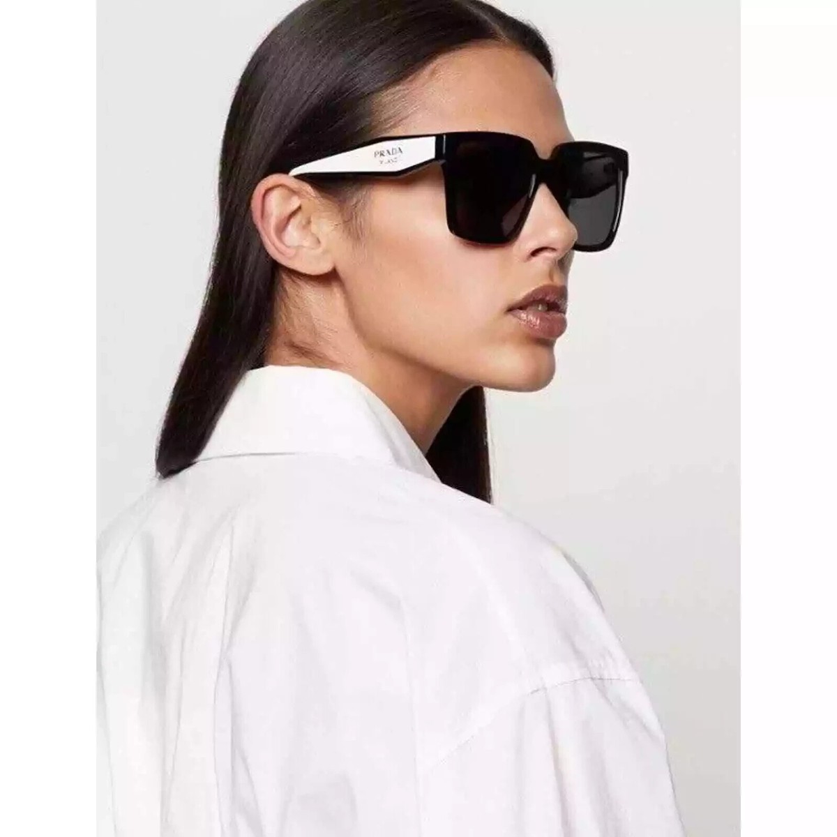 【美品】PRADA sunglasses サングラス SPR24Q Prada Sunglasses 2015 Vintage Triangle Logo Square PR24QS