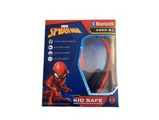 Marvel Spiderman Kid Safe Wireless Adjustable Headband Bluetooth New In Box