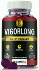 VigorLong Gummies for Men ed, Male Performance & Endurance Gummy 60ct