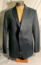 Banana Republic Men's Navy Blue Two Button Suit Jacket Sport Coat 44R 2009 NWOT