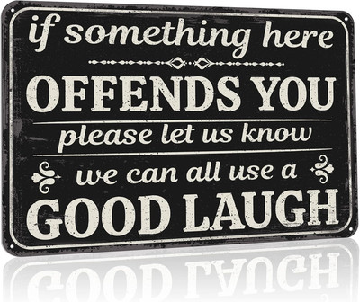 Man Cave Decor Metal Signs, Funny Garage Sarcastic Vintage Tin Sign, Suitable fo