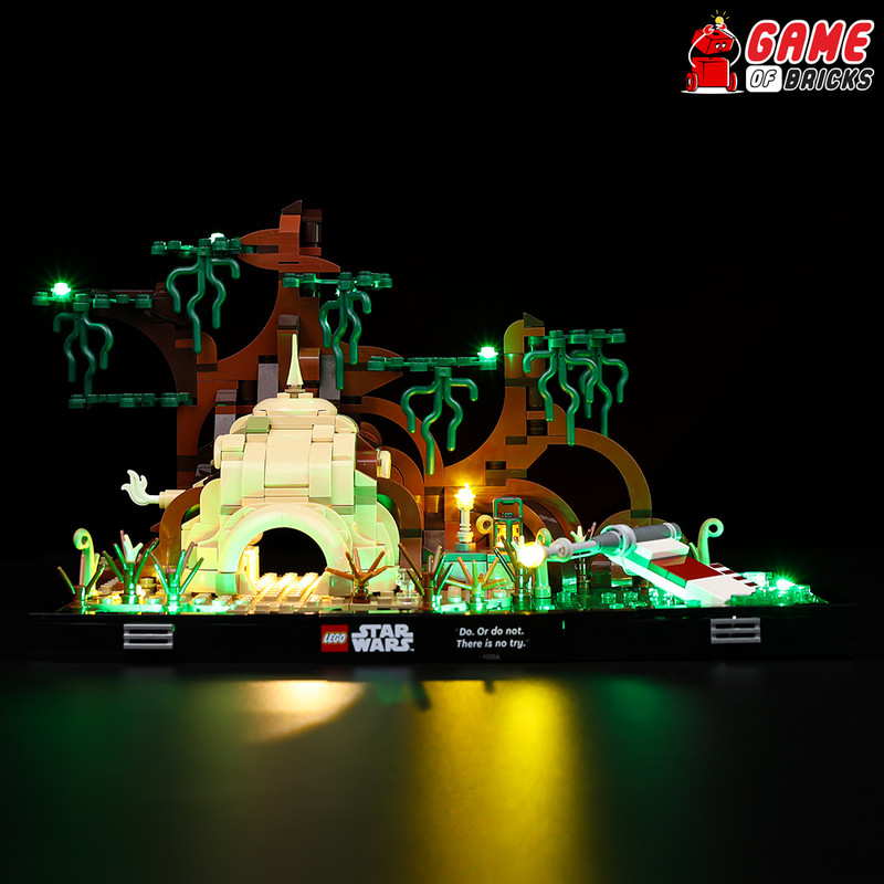 Light Kit for Dagobah Jedi Training Diorama Compatible with LEGO® 75330 Classic