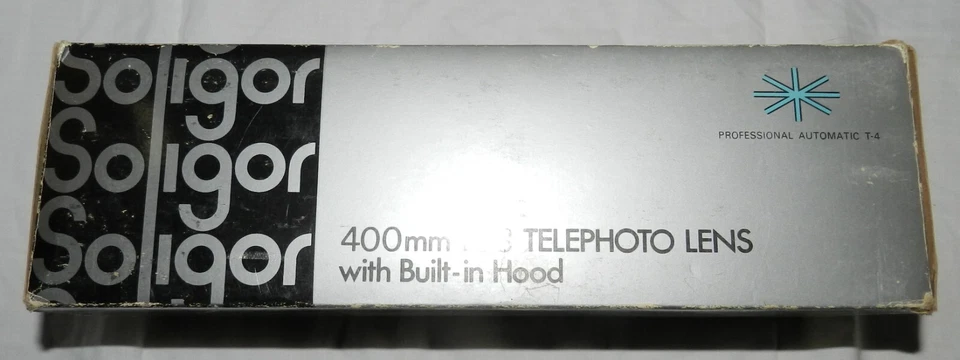 Nuevo en Caja - Teleobjetivo Soligor 400mm f6.3 - Automático T-4 Foto 2 de 4