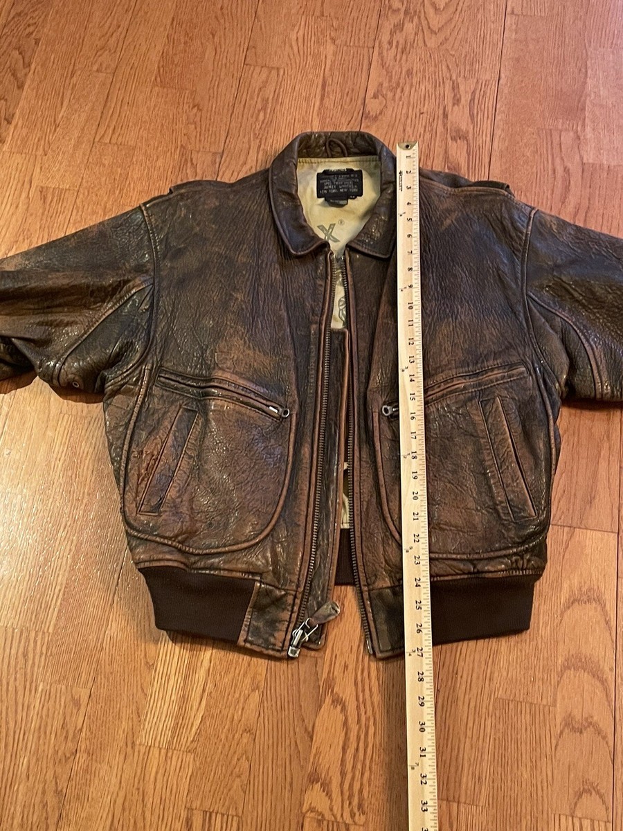 Vintage Avirex Type A-2 USAF 1987 Leather Bomber Jacket Sz