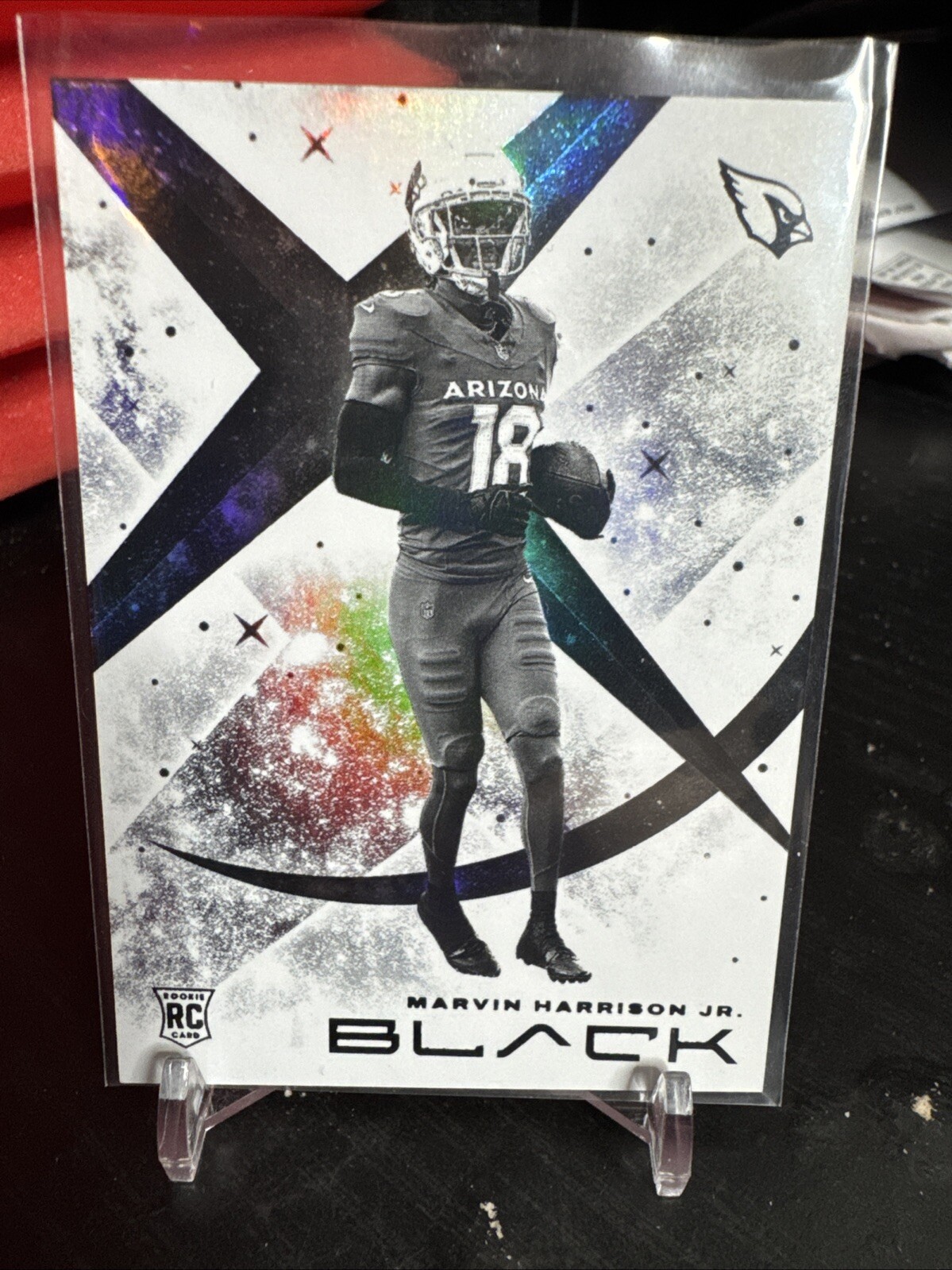 2024 Panini Black Marvin Harrison Jr. RC #WN-MHJ RC White Night SSP CASE HIT