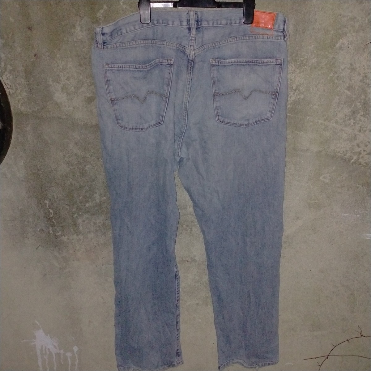 Hugo Boss HB1 light blue denim jeans, orange Men's 40