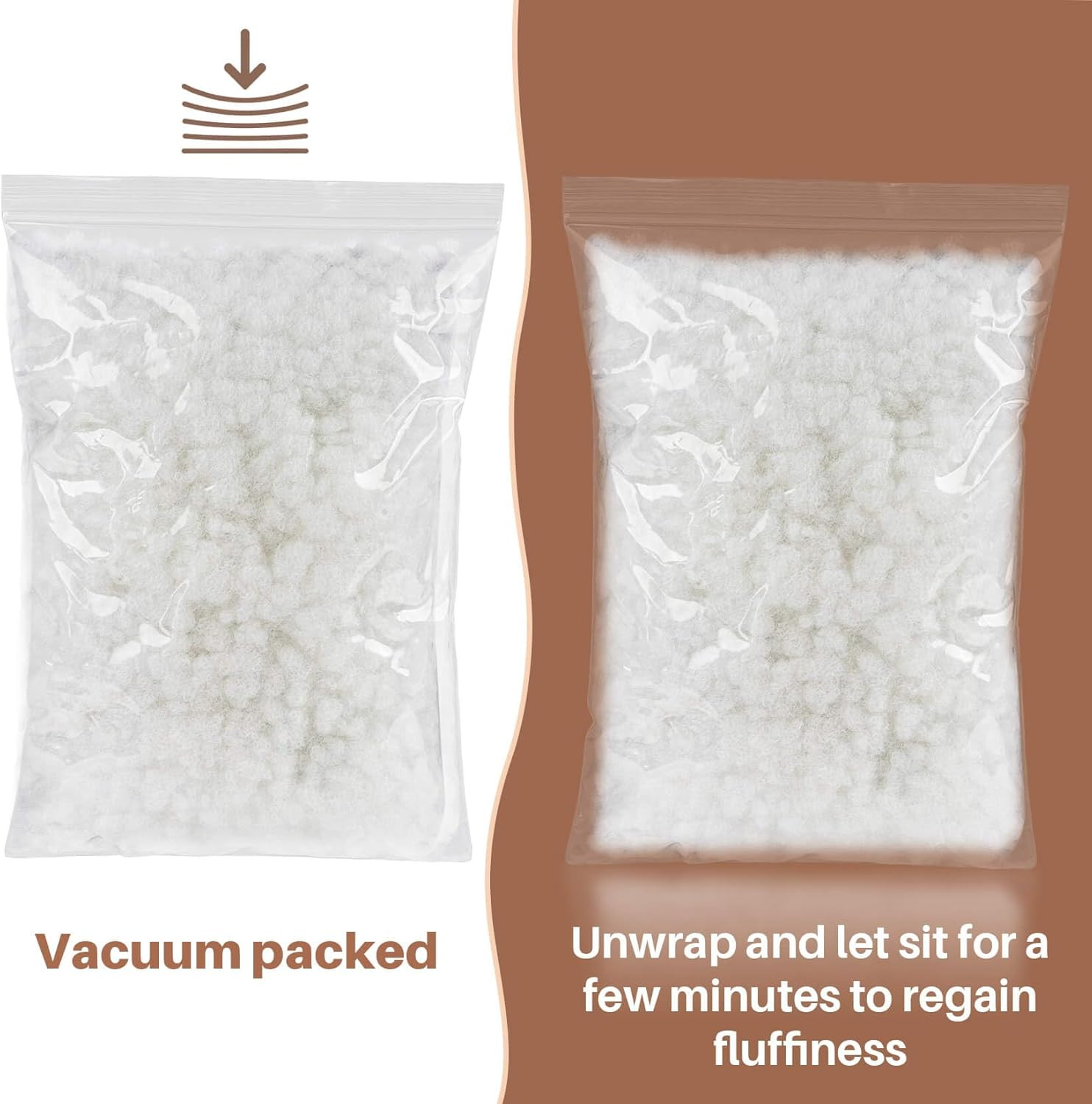 5.3 OZ RAINFLOW Polyester Fiberfill Stuffing - Premium Polyfill Stuffing for Stu