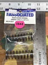 Team Associated 91837 Rear Shock Spring: Green, 1.80 lb/in, L61mm NIP USA SHIP