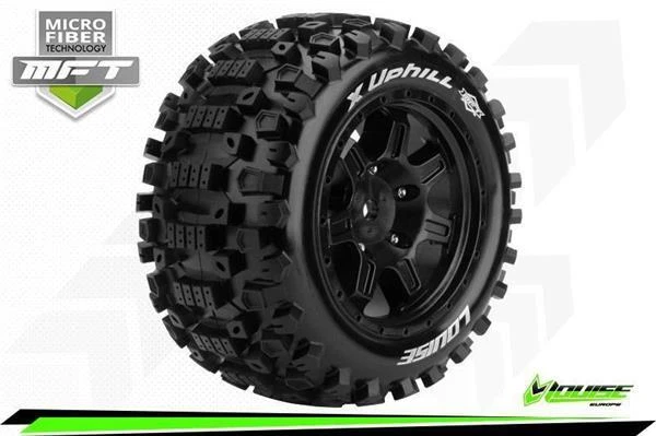 LOUISE MFT X-UPHILL KRATON 8S Serie Tire Set Mounted Sport Black Wheels Hex 24mm - Bild 2 von 4