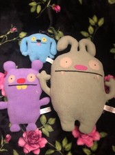 Rare Uglydoll TRUNKO Purple 3 Lot Ugly Dolls Plush Toy