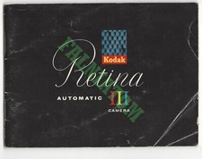 Vintage Kodak Automatic Retina III Camera Manual INV-2852