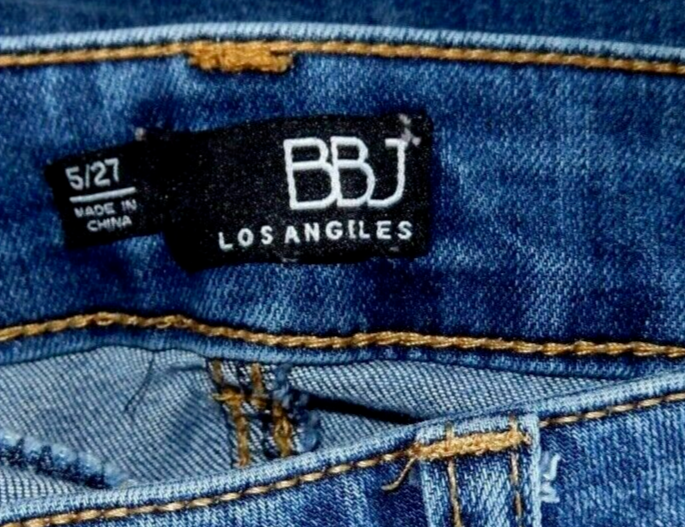 BBJ LOS ANGELES Open Zipper Deco Ankle Jeans-5/27, blue | eBay