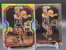 Courtney Williams - 2021 WNBA Prizm - Silver Prizm And Base #6 - Atlanta Dream