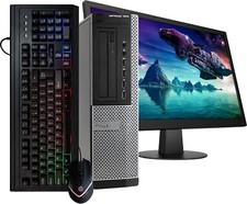 Dell Optiplex 7010 SFF Intel Ci5 3.2GHz 16GB DDR3 2TB HDD Win 10 Pro KBMI-24"LCD