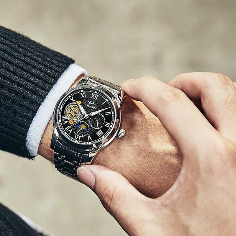 AILANG new men s mechanical watch tourbillon automatic