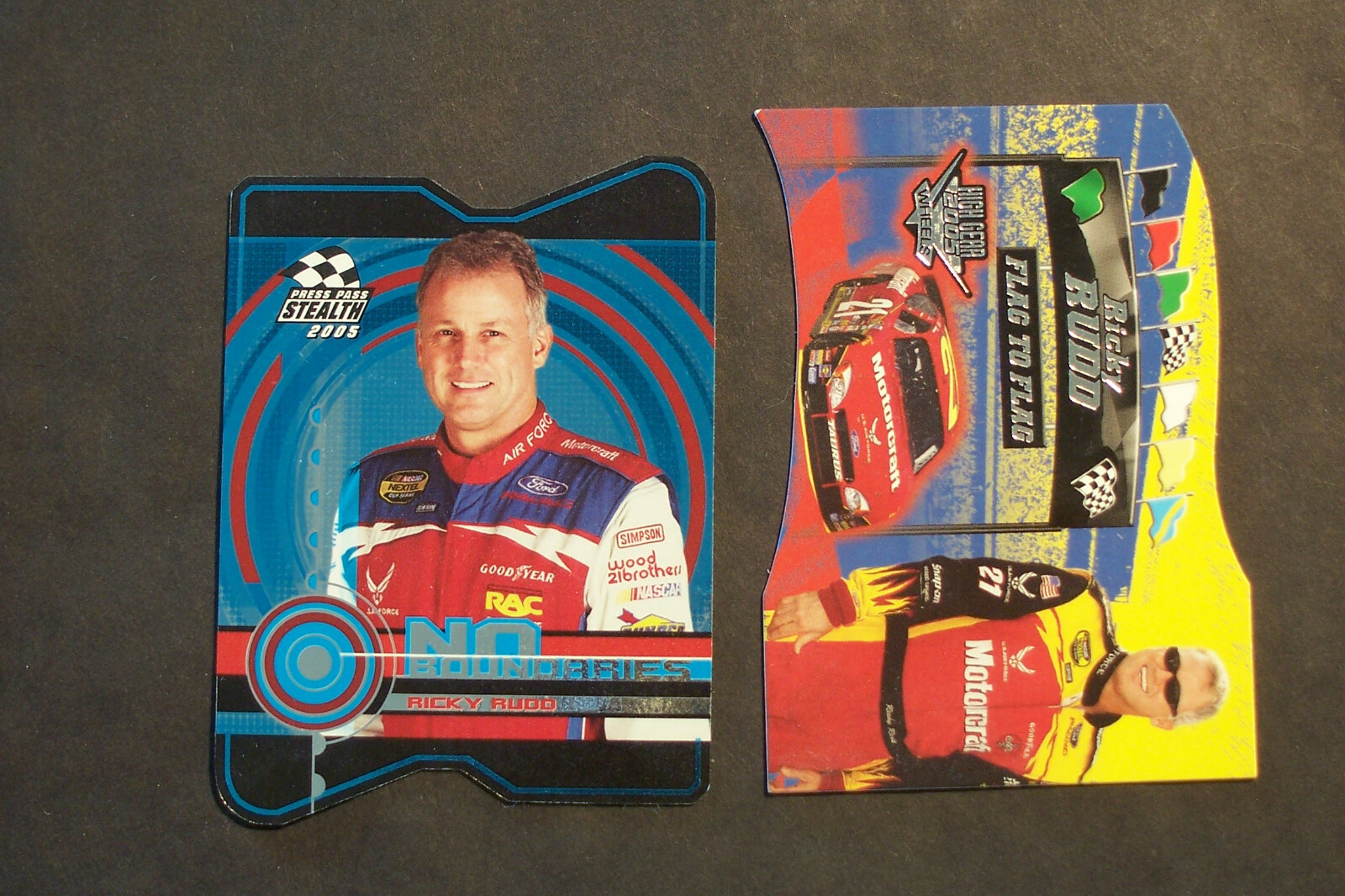 NASCAR trading cards LOT OF 11,w/ 3 collectors metal tin box, & key