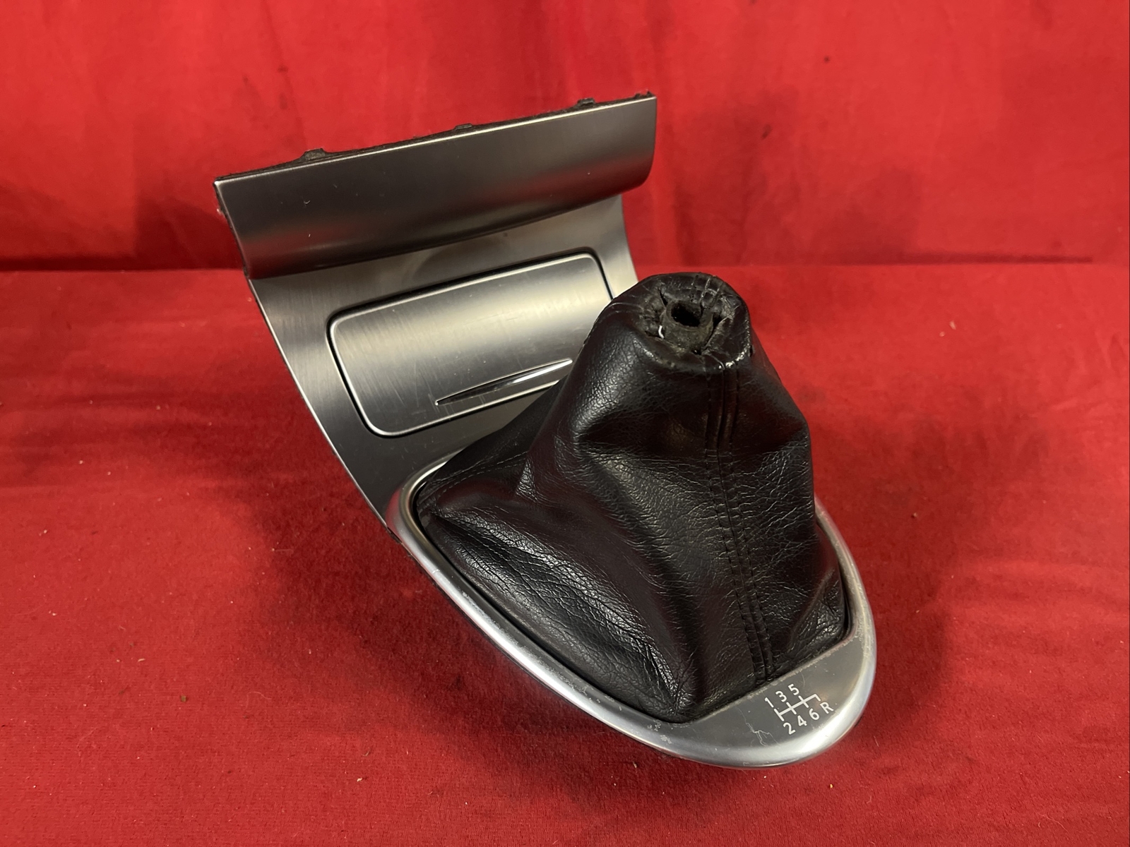 2007 2008 Infiniti G35 Manual Gear Shifter Bezel Trim with Cubby Silver