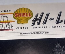 Vintage 1955 Shell Gas Newsletter Chicago Div Hi Lites Vol 10 #1 USS Forrestal