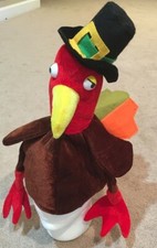 Plush Novelty Turkey Hat Funny Cap Thanksgiving Day Adult Unisex One Size Pilgri
