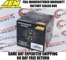 AEM X-Series Boost Display 52mm Gauge -30in Hg to 35psi / -1 to 2.5bar 30-0306