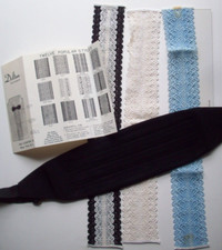 Lot of 3 vintage Lace Men's Delton dickeys  L-XL Cumberbund