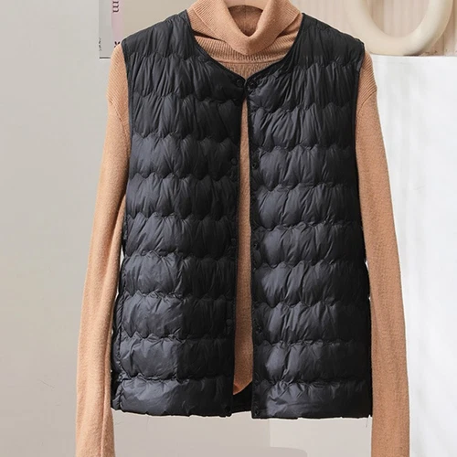 Winter Women Packable Ultralight Down Jacket Puffer Parka Coats Vest Warm - Picture 18 of 30