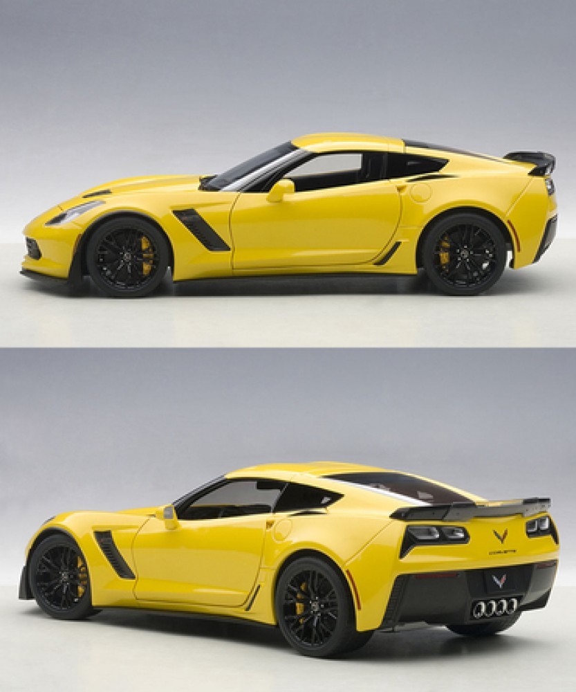 AUTO art CHEVROLET CORVETTE Z06 新品未使用 New Auto Art 1/18 scale Chevrolet Corvette (C7) Z06 (Yellow