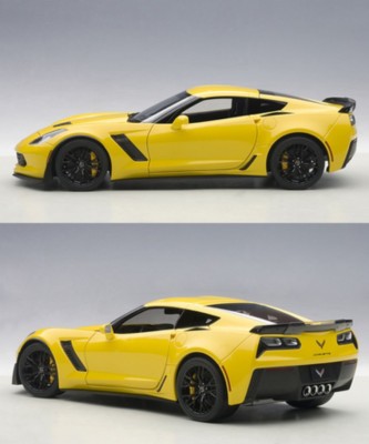 New Auto Art 1/18 scale Chevrolet Corvette (C7) Z06 (Yellow) Model