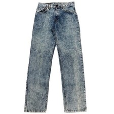 Vintage 90s Levi's 506 XX Acid Stone Wash USA Made Red Tab Jeans Size 30x32