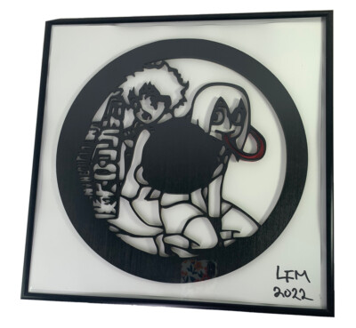 My Hero Academia Anime Animation Wall Hanging Art Framed Picture Wood Custom