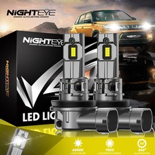 NIGHTEYE H11 H9 H8 LED Headlight Bulbs 70W 30000LM Hi-Lo Beam 6500K Super Bright