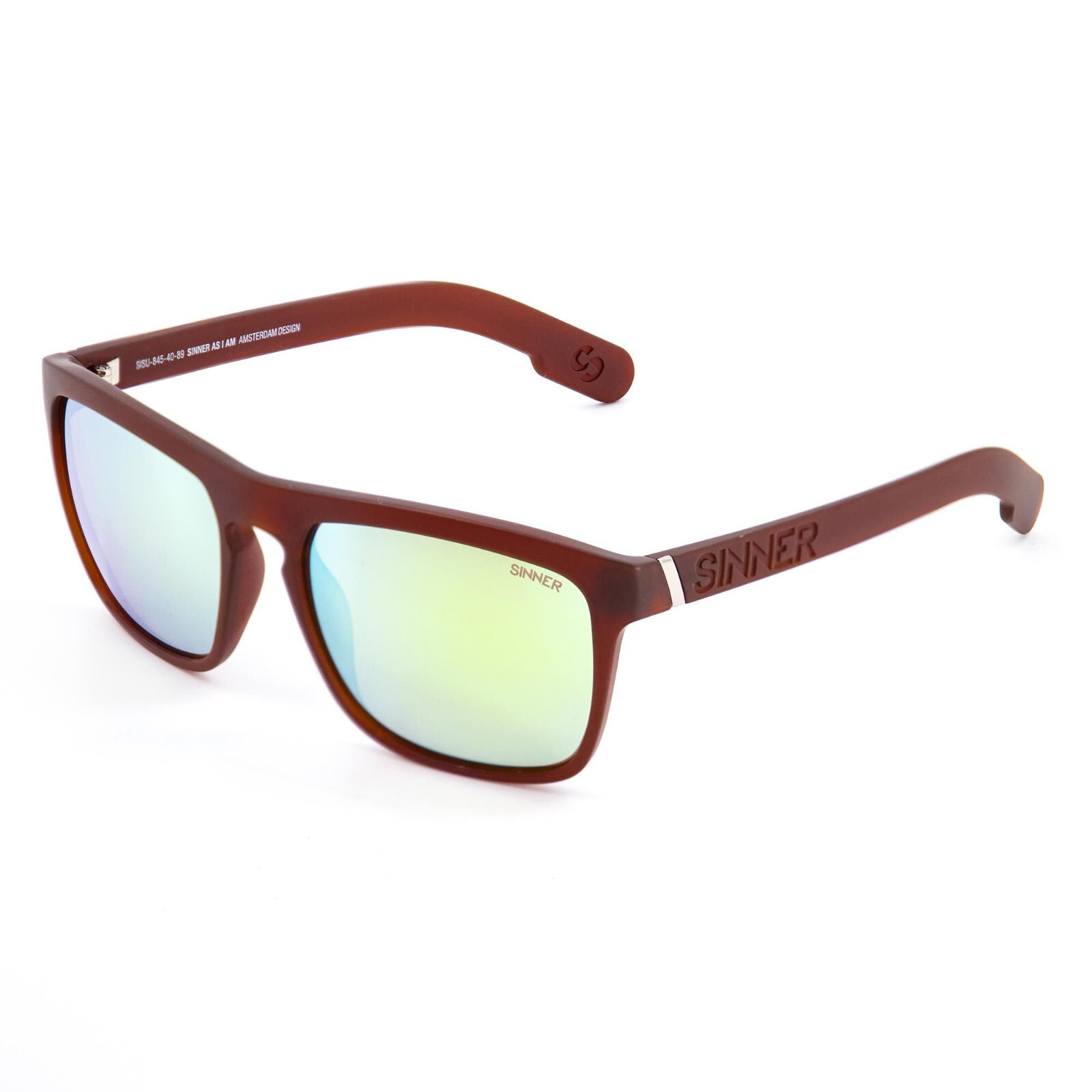 SINNER THUNDER X Mens/Womens Sunglasses CRYSTAL MATTE BROWN / YELLOW OIL CAT.3