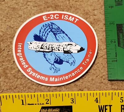 Vintage Grumman E-2C ISMT Integrated Systems Maintenance Trainer 4'' x 4'' Sticker
