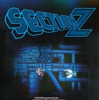 Section Z Arcade Flyer 1985 Original Space Age Video Game Art 8.5" x 11" Retro