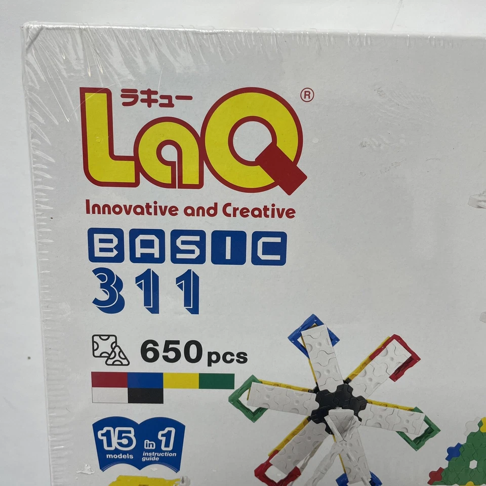 LaQ Basic 311 set (650 Pieces) 15 Models in 1, Retired. Made in Japan - Image 2 of 4