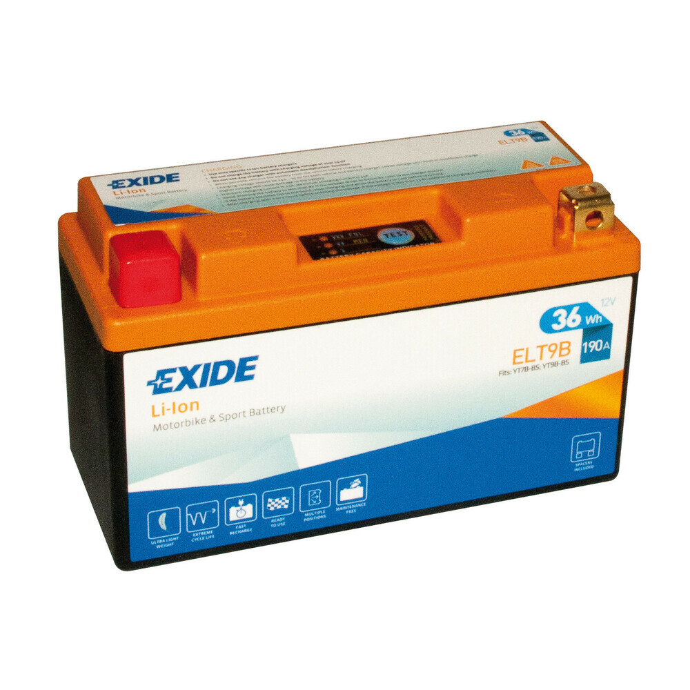 BATTERIA 36Ah 190A EXIDE MOTO LI-ION   EXELT9B - LAMPA