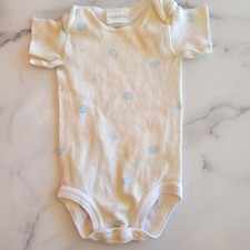 Carters vintage bodysuit 3-6 month pastel yellow striped elephant 100 cotton