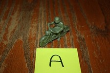 Vintage Timmee Army Motorcycle and Driver A - Marx, MPC