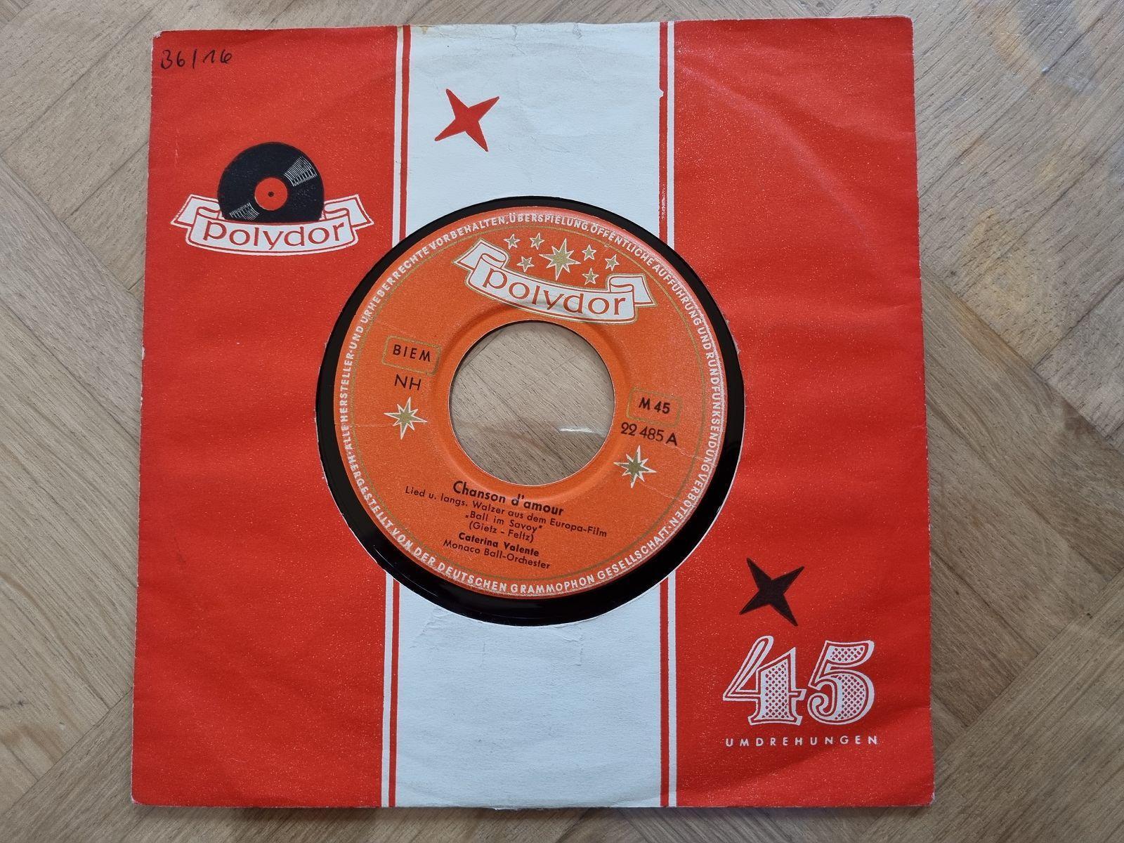 7"" Single Caterina Valente - Chanson d'amour Vinyl Germany
