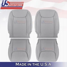 2004-2010 FOR Toyota Sienna Driver Passenger Top Bottom Leather Seat Cover Gray