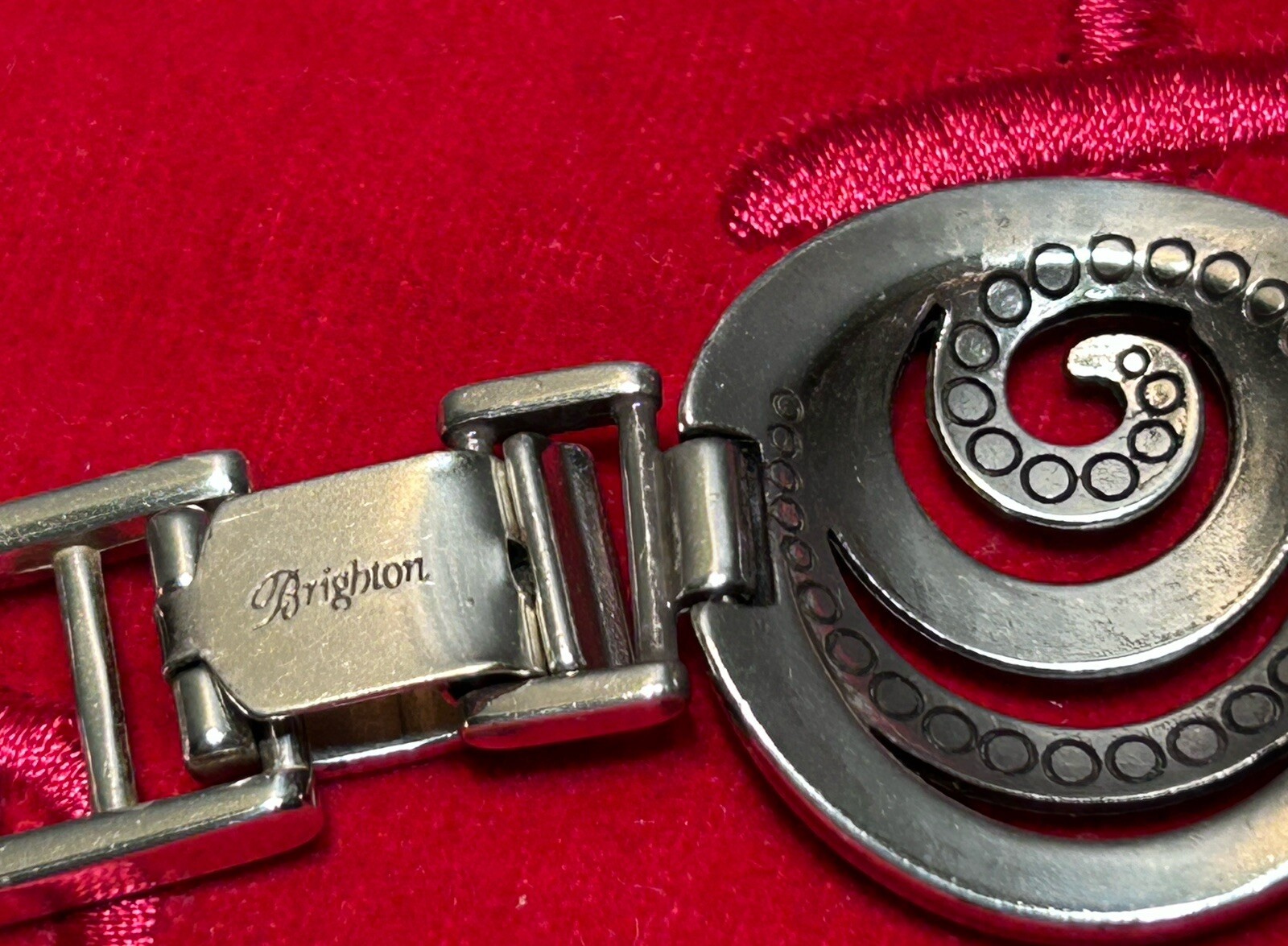 Authentic Brighton Silver Link Circular Bracelet … - image 2