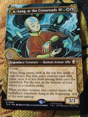 SHOWCASE Aang, at the Crossroads Destined Savior - Magic: The Gathering MTG