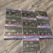 Mixed Lot of 8 - Sony 8mm Video Tapes - MP-120  2 MP30 Previously Used